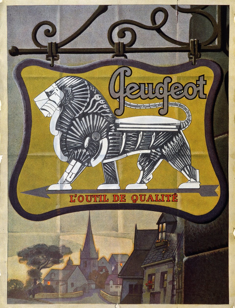 Enseigne Peugeot, l