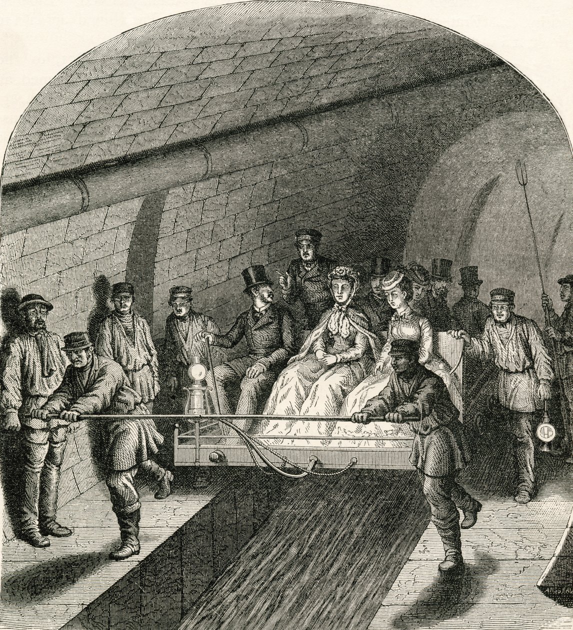Excursion dans les égouts de Paris, de 