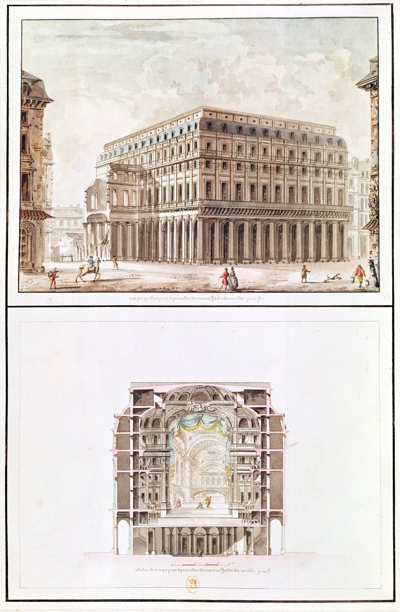 Extérieur et coupe transversale de l