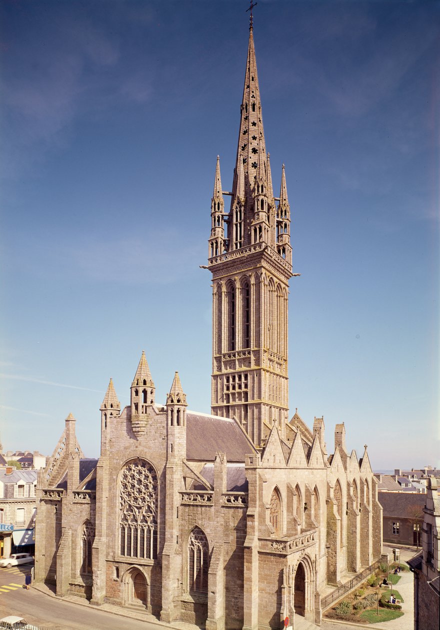 Vue extérieure de la Chapelle du Kreisker, XIVe-XVe siècle - French School
