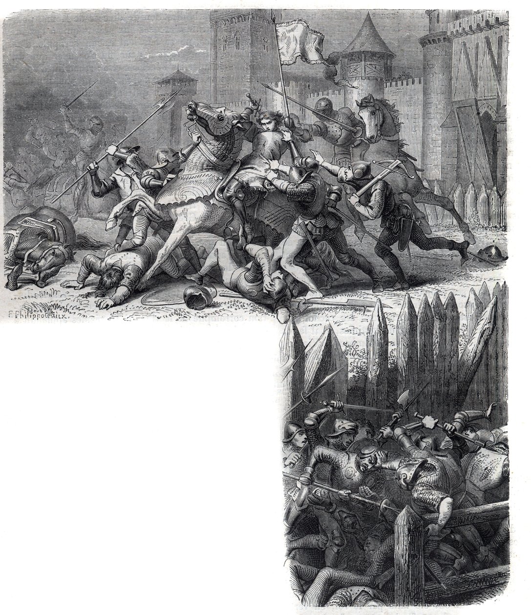 Florence entre en rébellion (la guerre des « Huit Saints ») contre le retour du Saint-Siège à Rome. Pape Grégoire XI Pierre Roger de Beaufort - French School