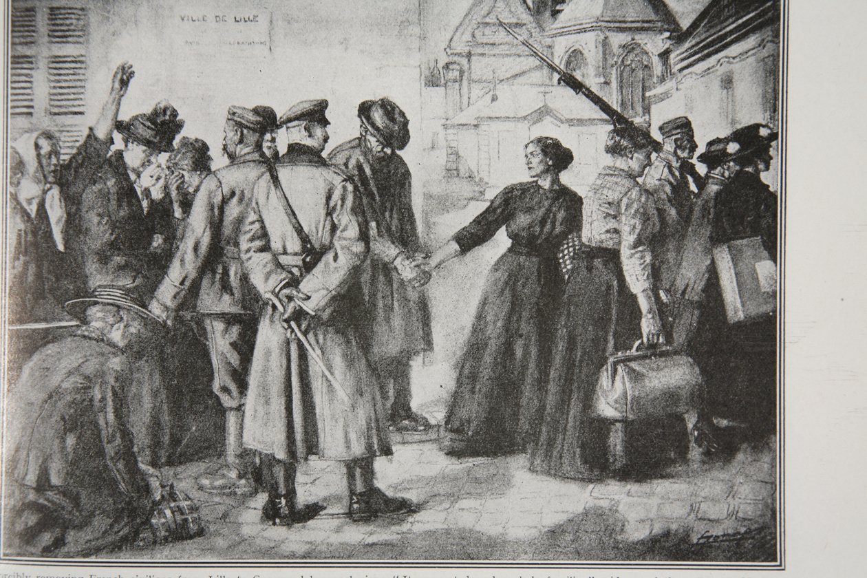 Enlèvement forcé de civils français de Lille vers des colonies de travail allemandes, 1914-19 - French School