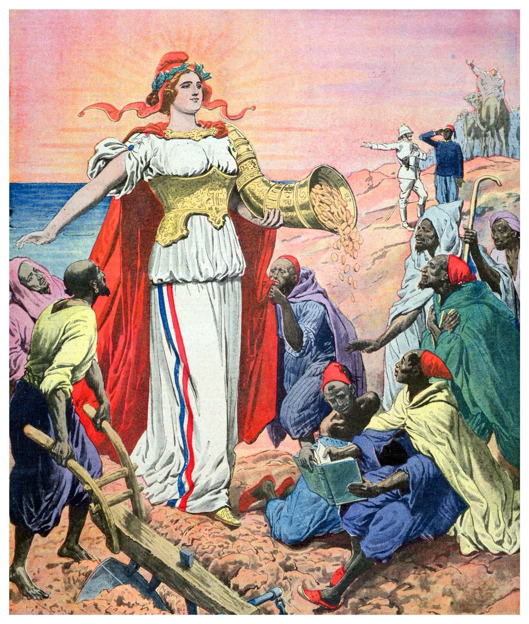 La France comme bienfaitrice des richesses pour le peuple du Maroc - French School