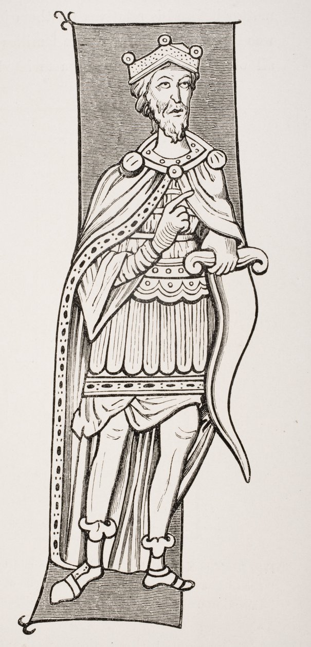 Chef ou roi franc armé d