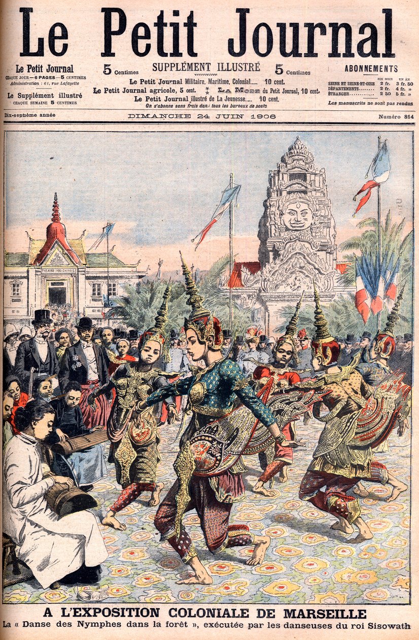 Exposition coloniale française à Marseille - Illustration pour Le Petit Journal, 24 juin 1906 (gravure) - French School