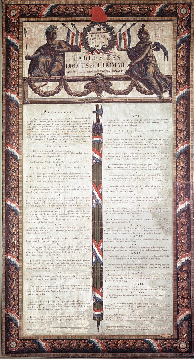 Révolution française : Déclaration des droits de l