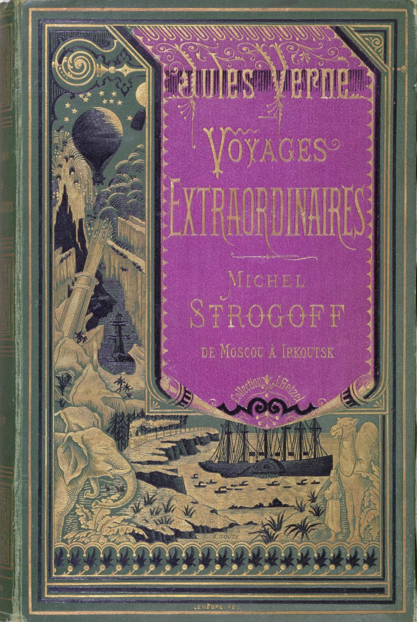 Couverture de Michel Strogoff par Jules Verne, 1876 - French School