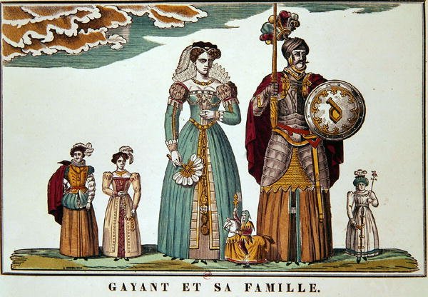 Gayant et sa famille, Imagerie de Lille - French School