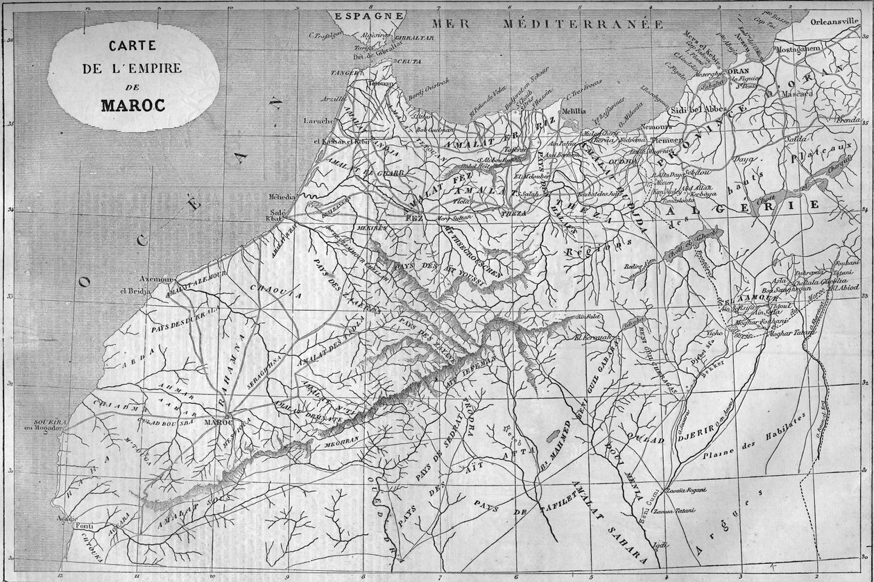 Carte géographique de l