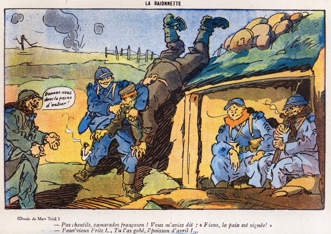 Soldat allemand capturé par des soldats français à la suite d