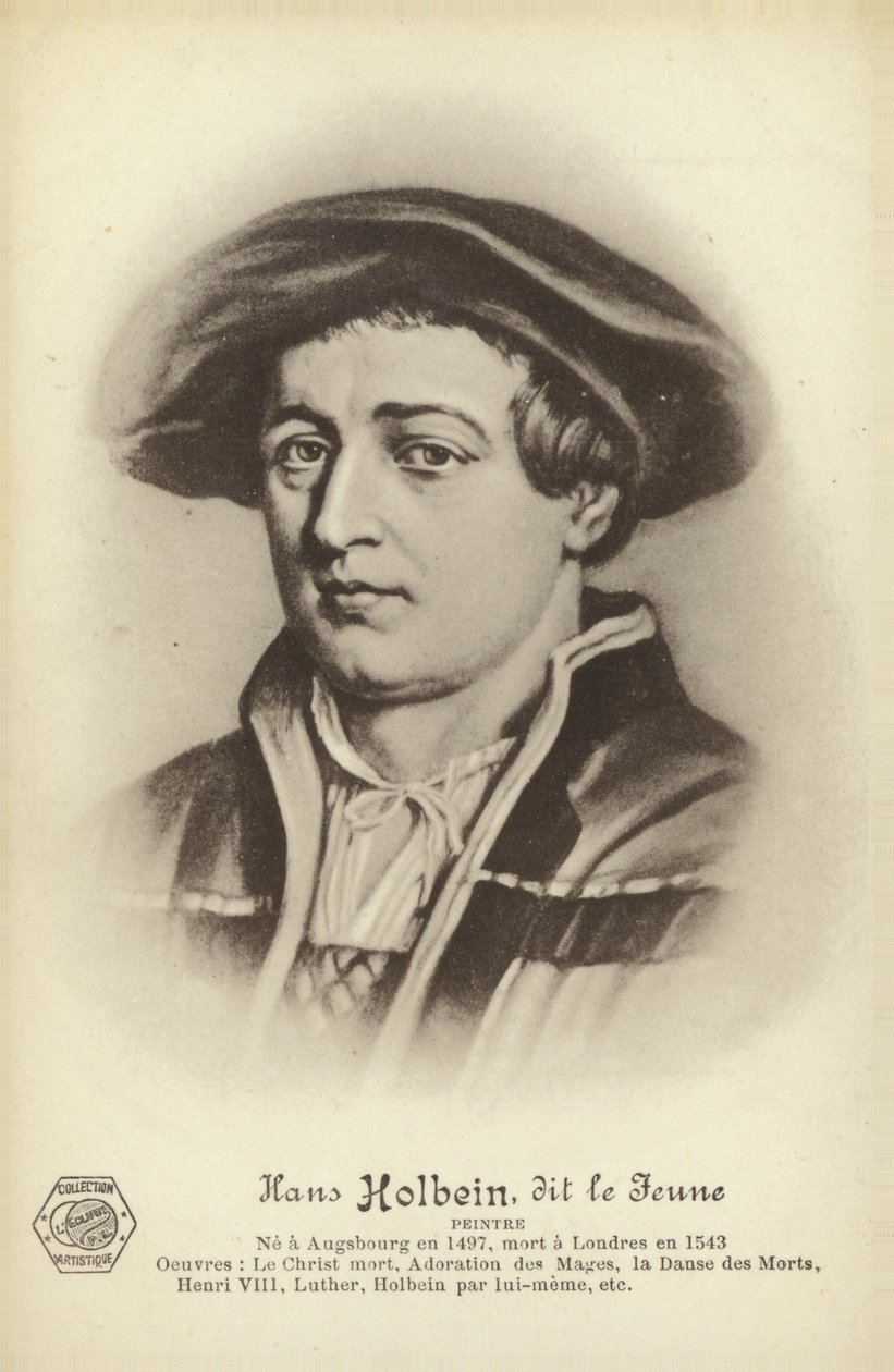Hans Holbein, le Jeune, peintre allemand (lithographie) - French School