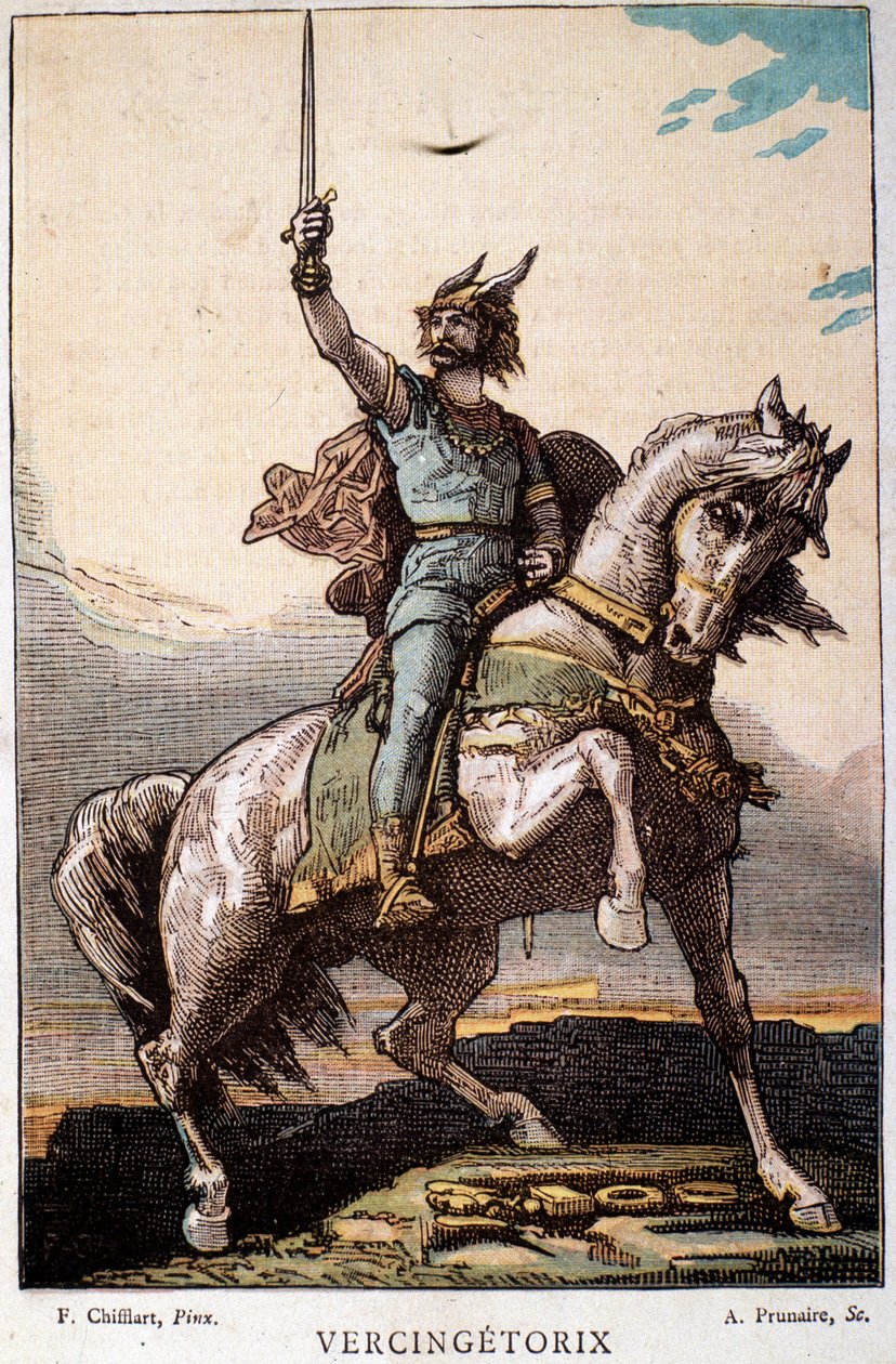 Vercingétorix à cheval - French School