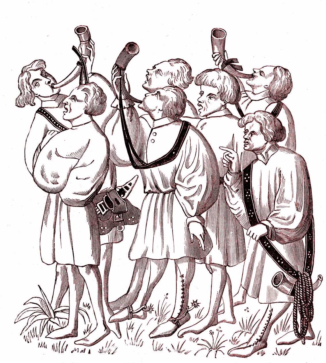 Sonnerie de cor de chasse (15ème siècle) - Similitude d