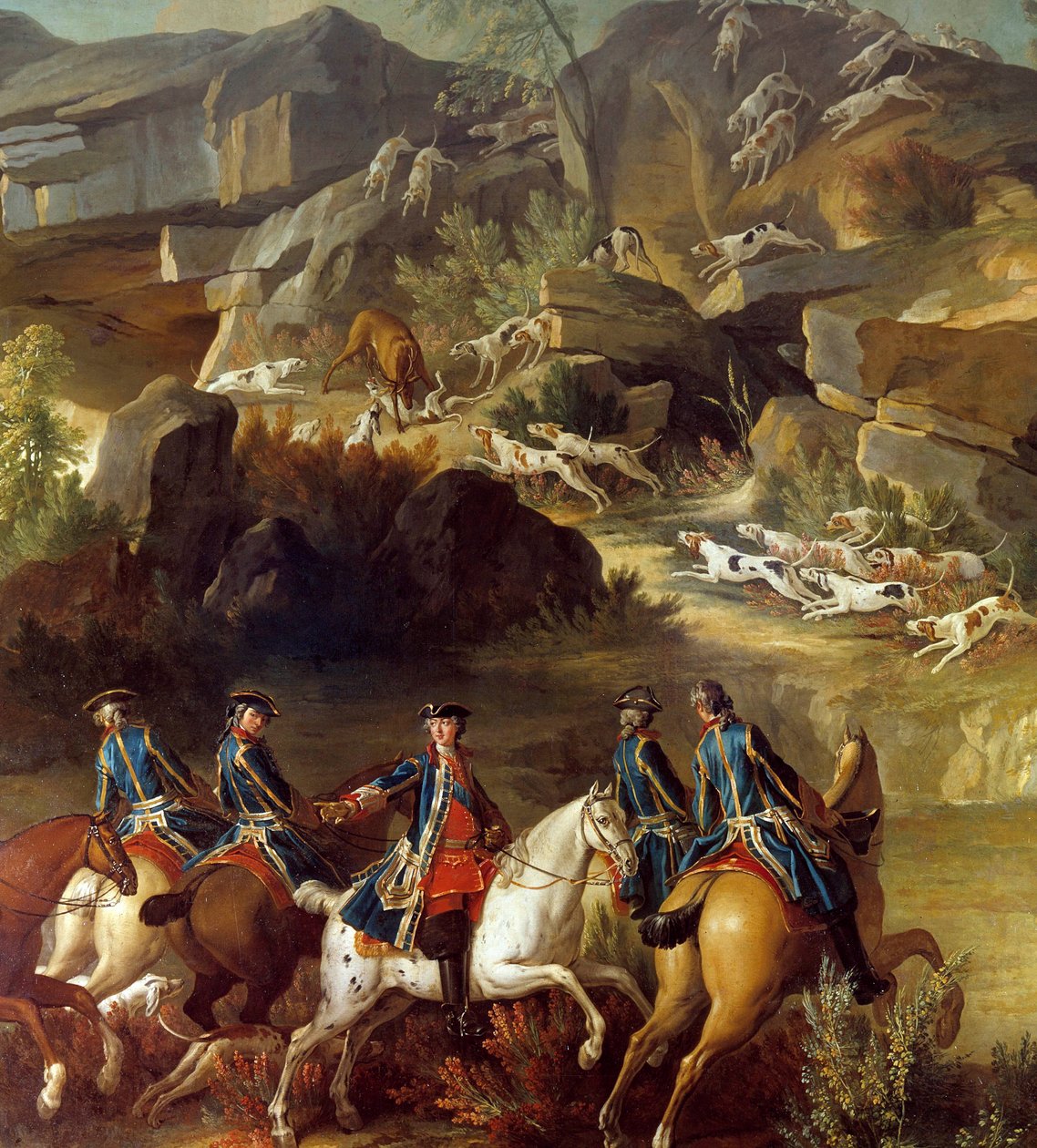 Scène de chasse (détail) - French School