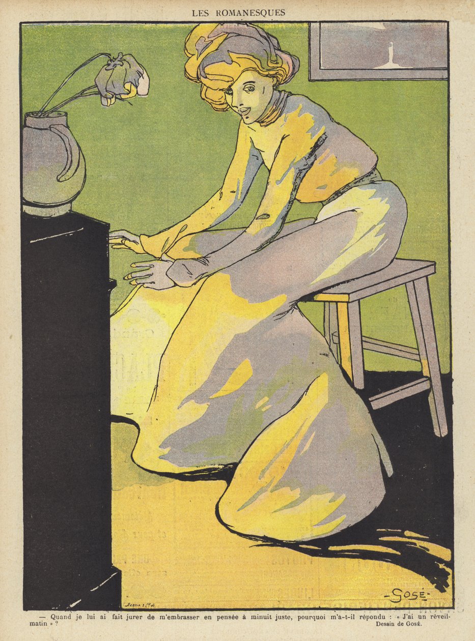 Illustration for Le Rire (colour litho) - French School
