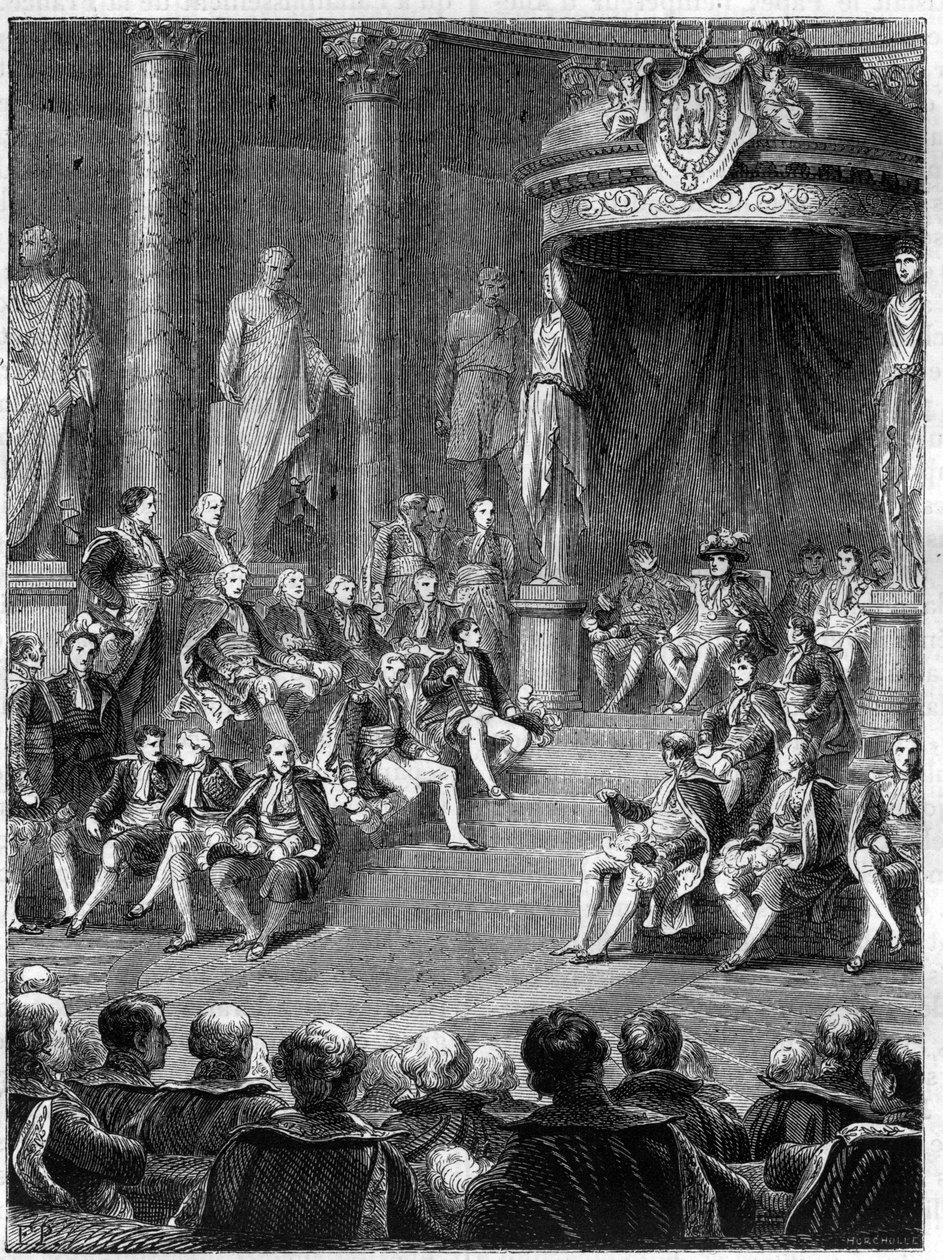 Séance impériale au Sénat : discours de Napoléon sur la constitution du nouveau royaume d