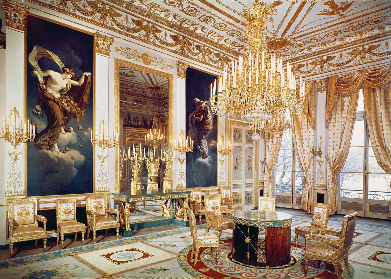 Intérieur du Salon des Quatre Saisons - French School