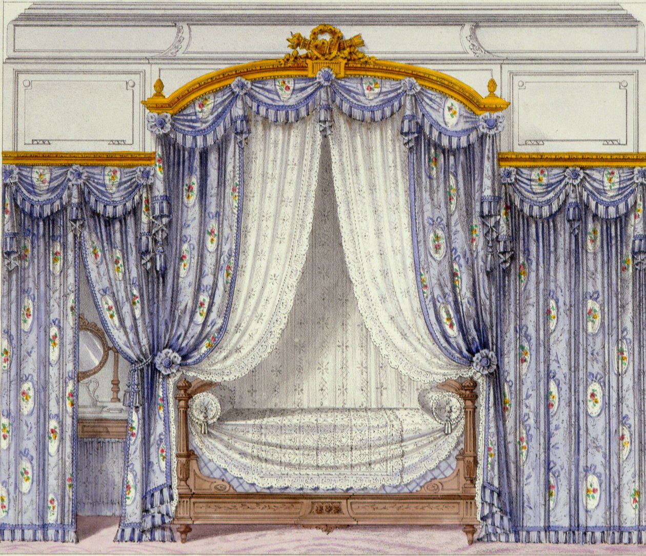Intérieur montrant des meubles d