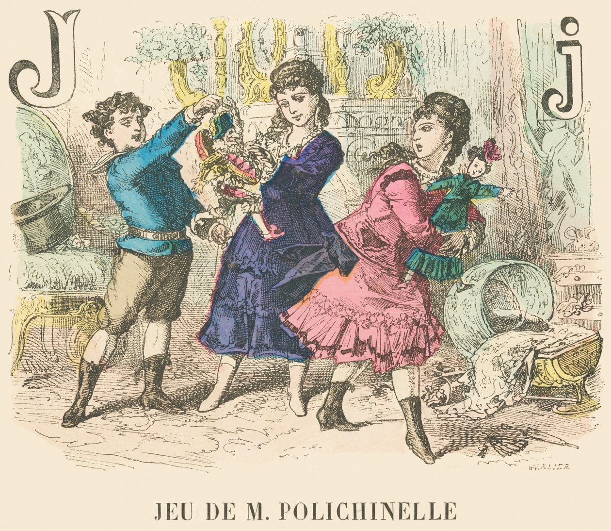J : Jeu de M Polichinelle - French School