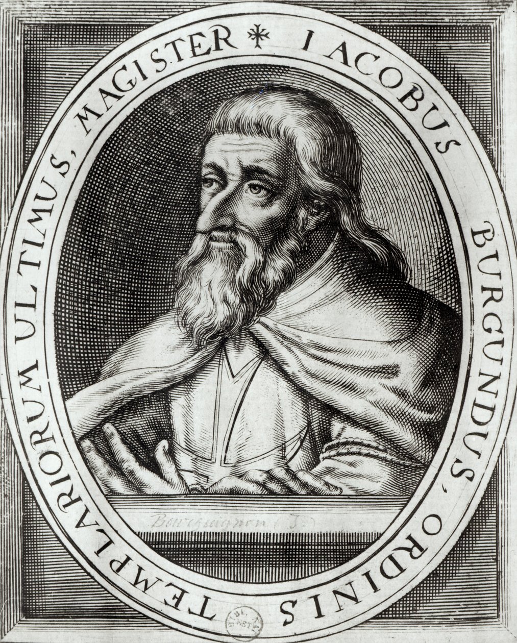 Jacques de Molay (vers 1243-1314) Maître des Templiers - French School