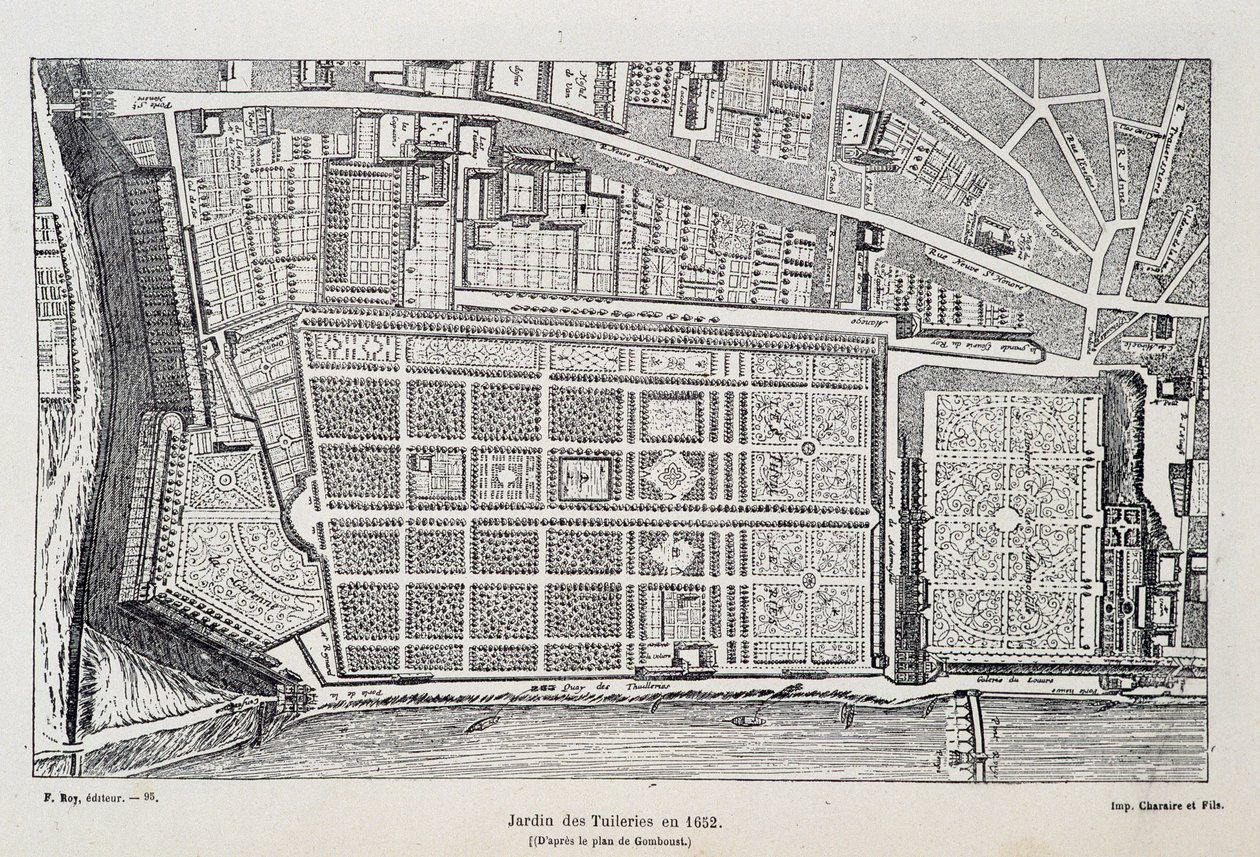 Jardin des Tuileries en 1652 (d
