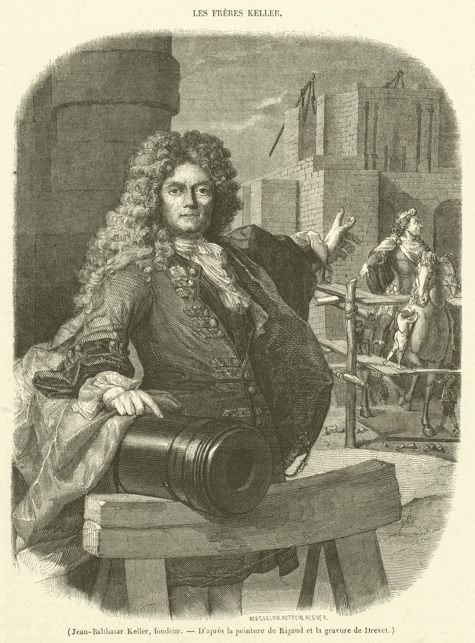 Jean-Balthasar Keller, fondeur (engraving) - French School