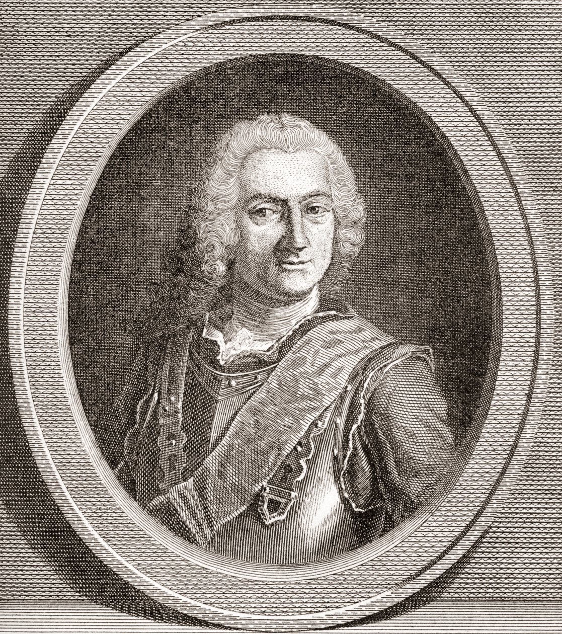 Jean-Baptiste François Desmarets, Marquis de Maillebois, Maréchal de France. De Les Heures Libres publié en 1908 - French School