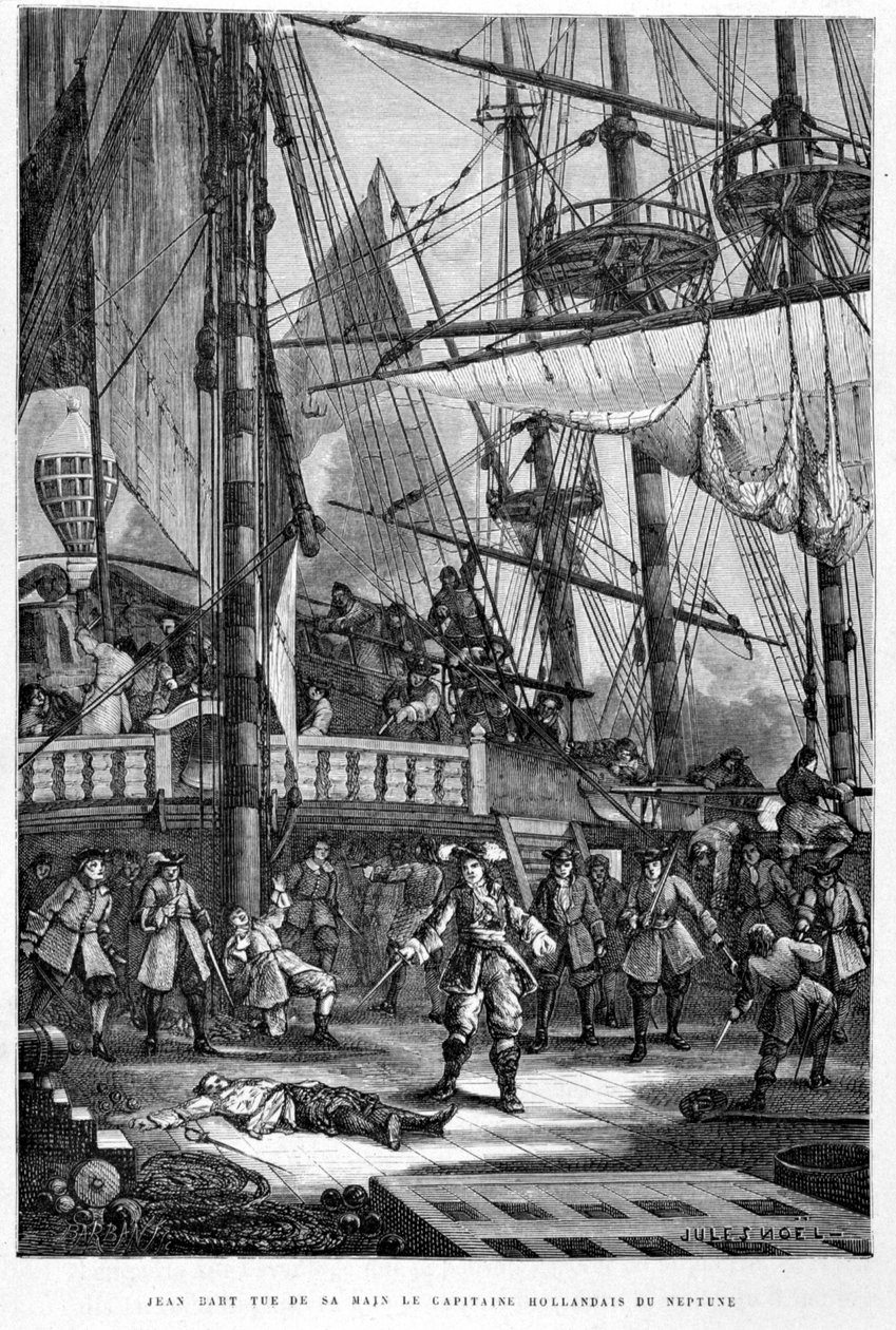 Jean Bart tue le capitaine hollandais de Neptune de sa main - dans « L