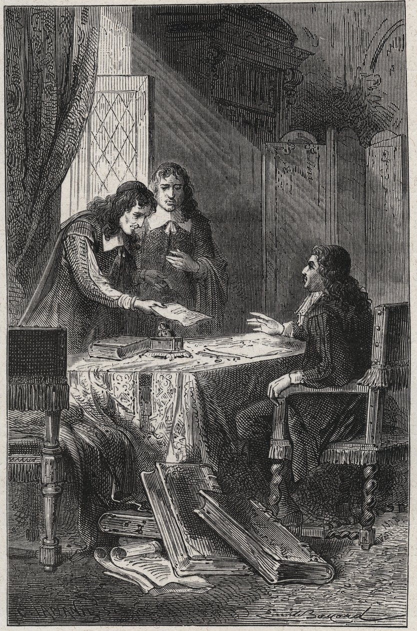 Jean Chapelain (1595-1674) poète et critique littéraire français et Pierre Costar (1603-1660) ont donné à Jean-Baptiste Colbert (1619-1683) une liste d