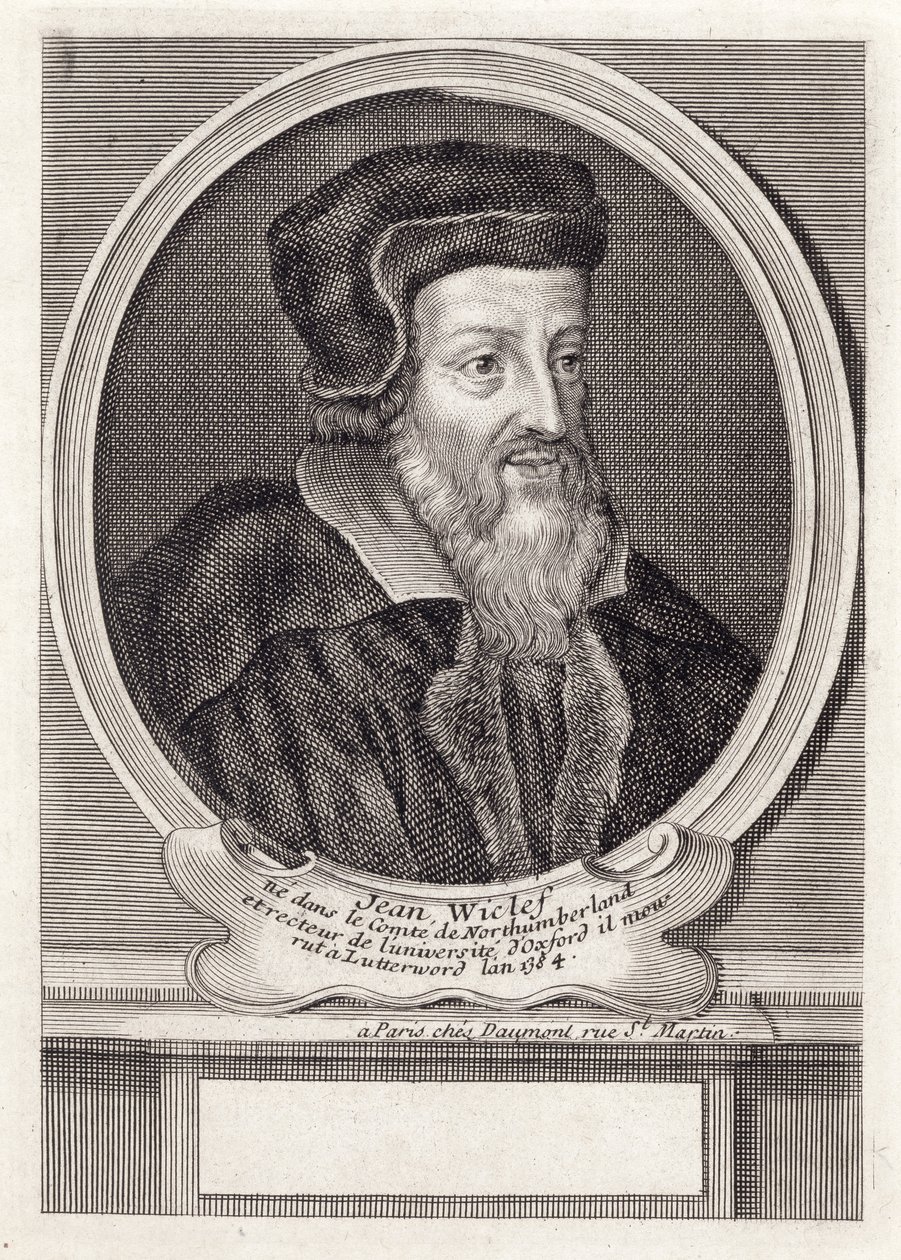 Jean Wycliffe, gravé par Daumont, Paris - French School