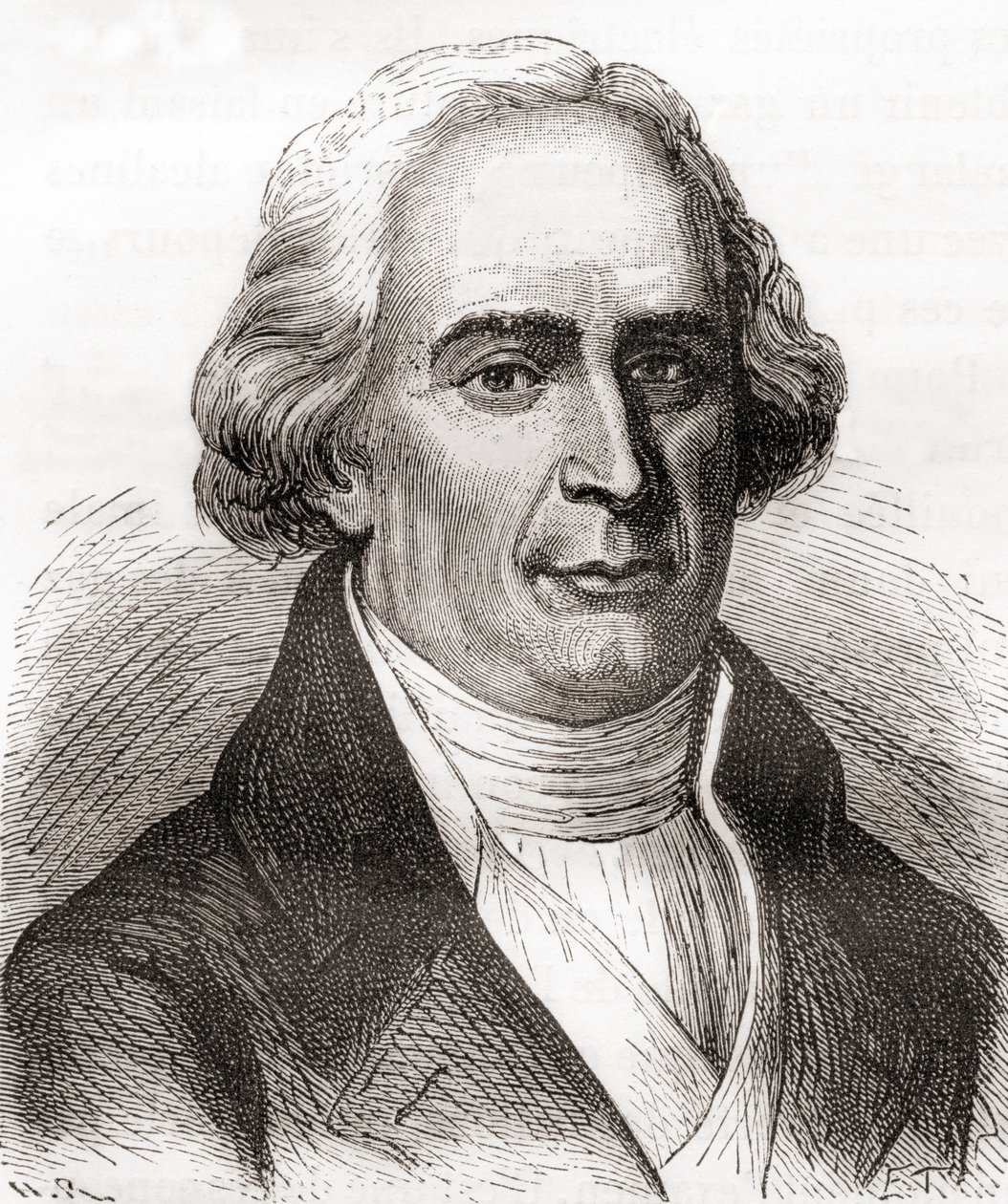 Joseph-Michel Montgolfier, extrait de Les Merveilles de la Science, publié vers 1870 (gravure) - French School