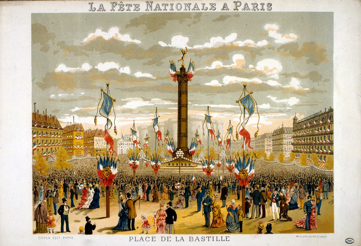 Jules Grevy (1807-1891), président de la République française, assiste aux célébrations du 14 juillet 1880, jour de la Bastille, à Paris. - French School
