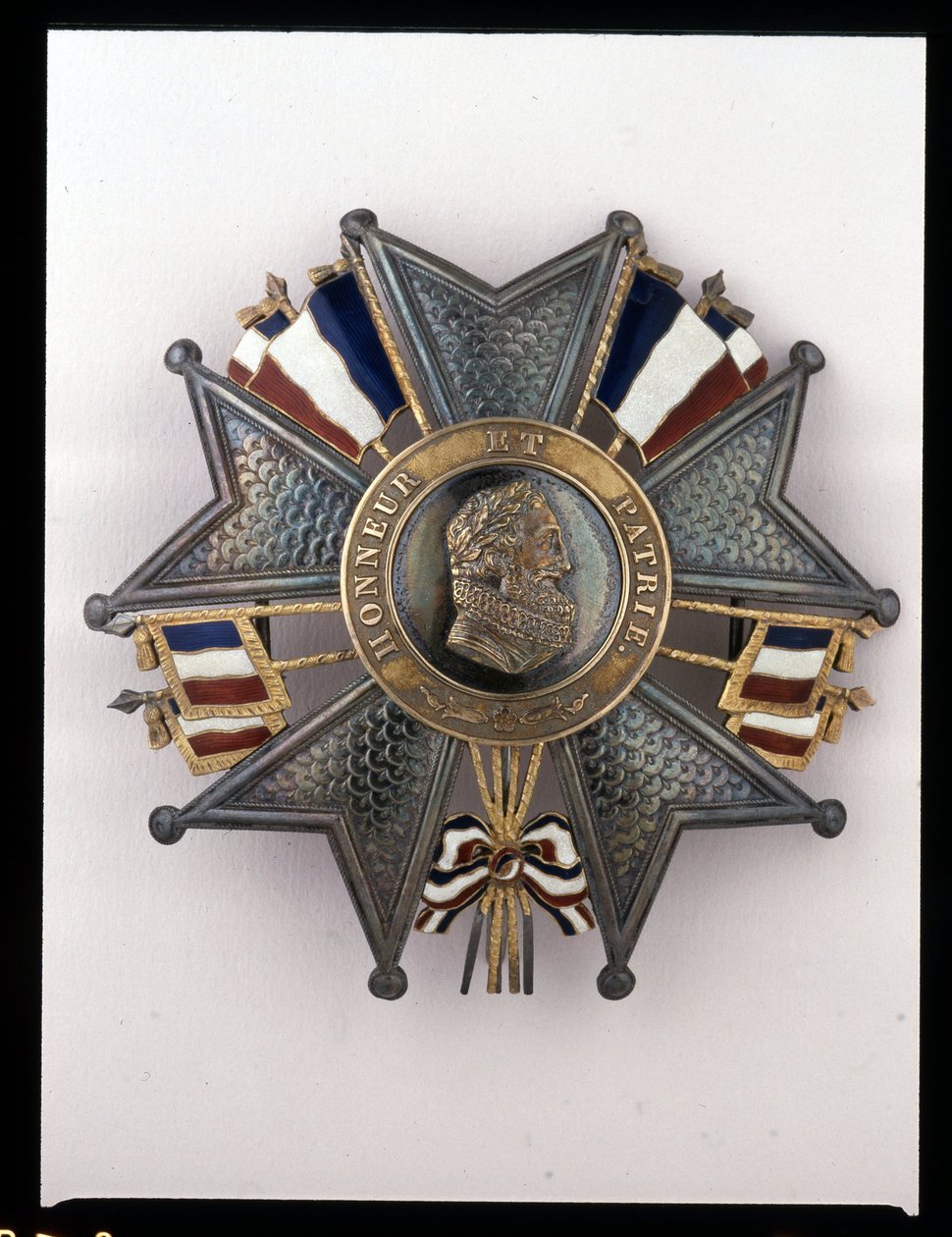 Monarchie de Juillet - Plaque de la Grand-Croix, Louis Philippe 1er : « Honneur et Patrie » - (effigie d