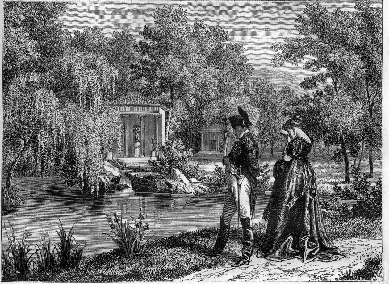 Dernier séjour de Napoléon au palais de la Malmaison - dernière visite de Napoléon et de la reine Hortense à La Malmaison, juin 1815 - dans « Histoire de l