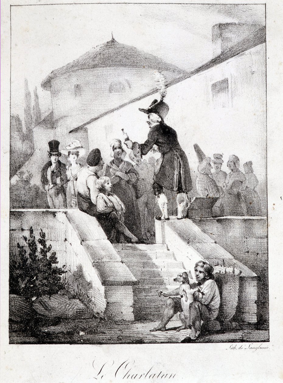 Le Charlatan (vendeur de produit miracle) - French School