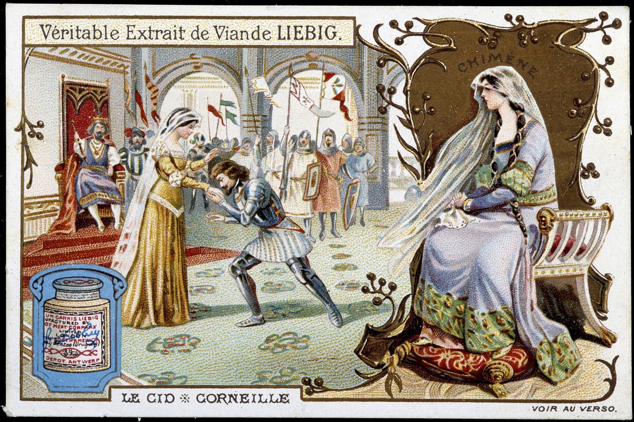 Le Cid de Pierre Corneille (1606 - 1684), chromolithographie Liebig, sd. XIXe siècle - French School