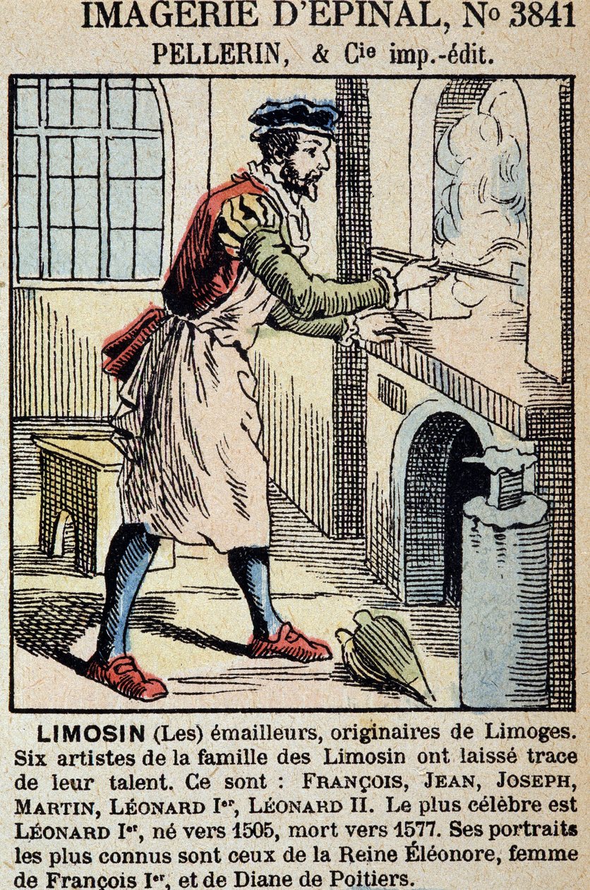Les émailleurs limousins (Limoges) - imagerie d