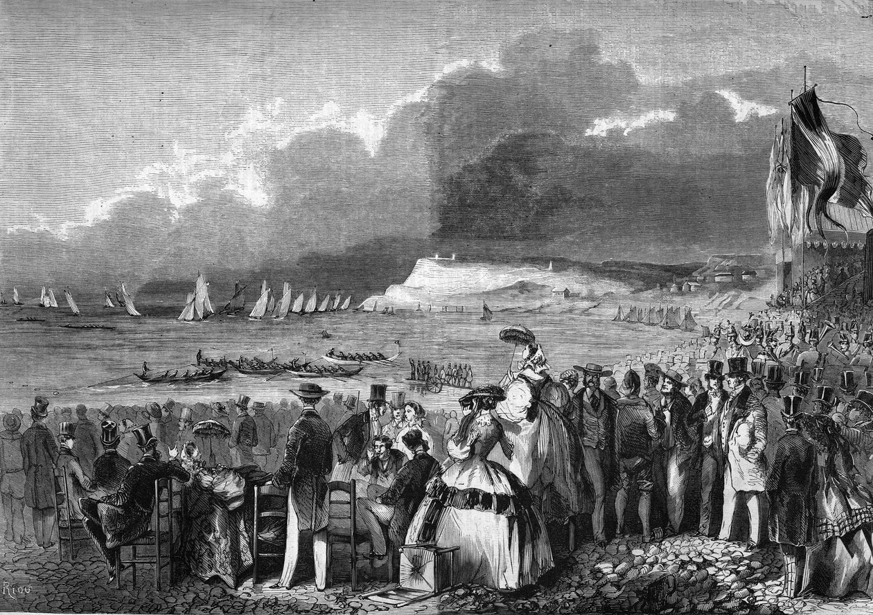 Les régates du Havre en 1857. - French School