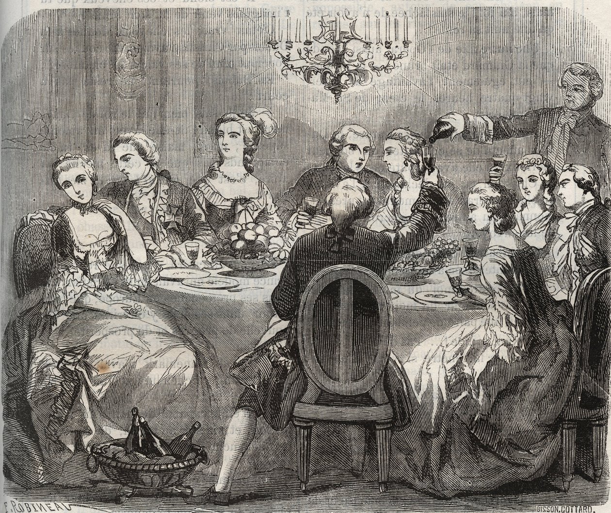 Libertinage : Christian VII (1749-1808), roi de Danemark et de Norvège, lors d