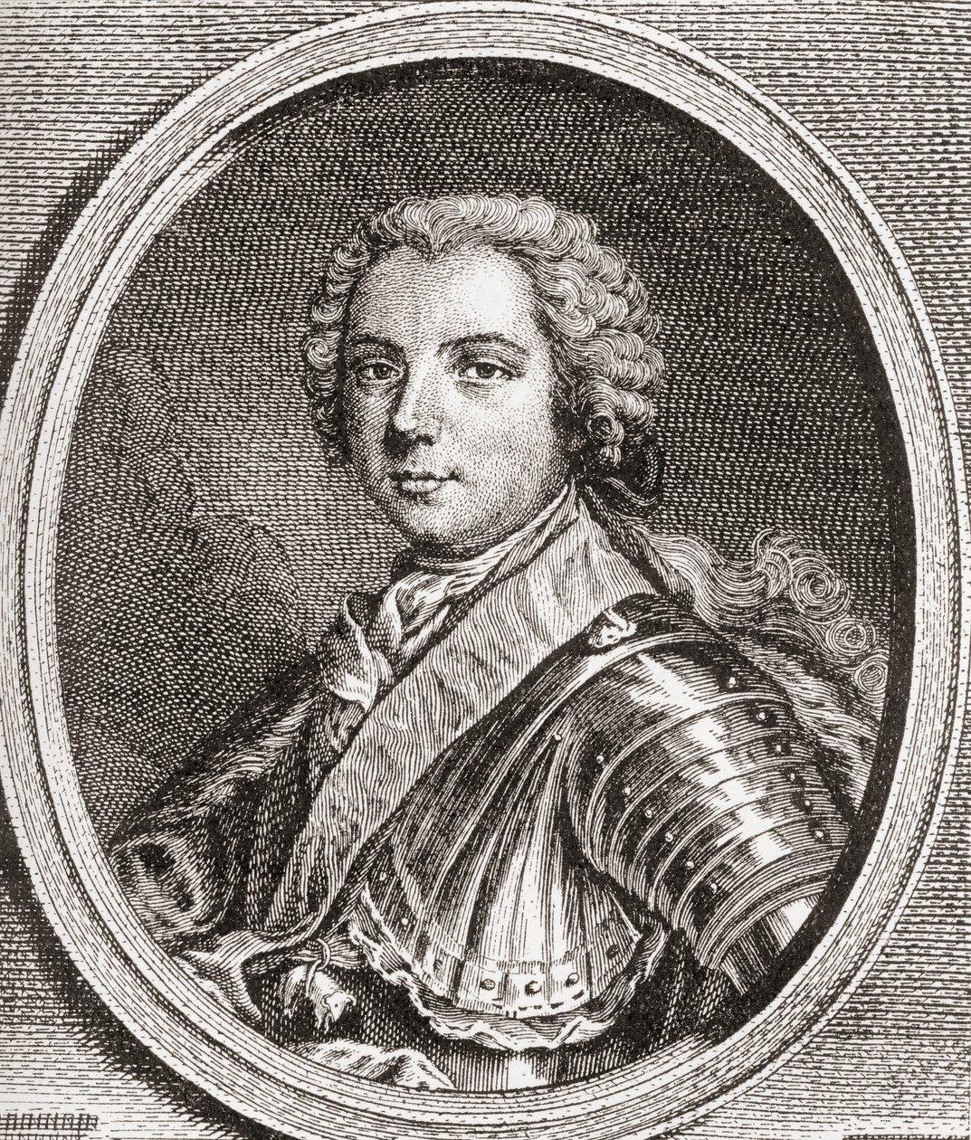 Louis, Dauphin de France, 1729-1765. Seul fils survivant du roi Louis XV. De Les Heures Libres publié en 1908. - French School