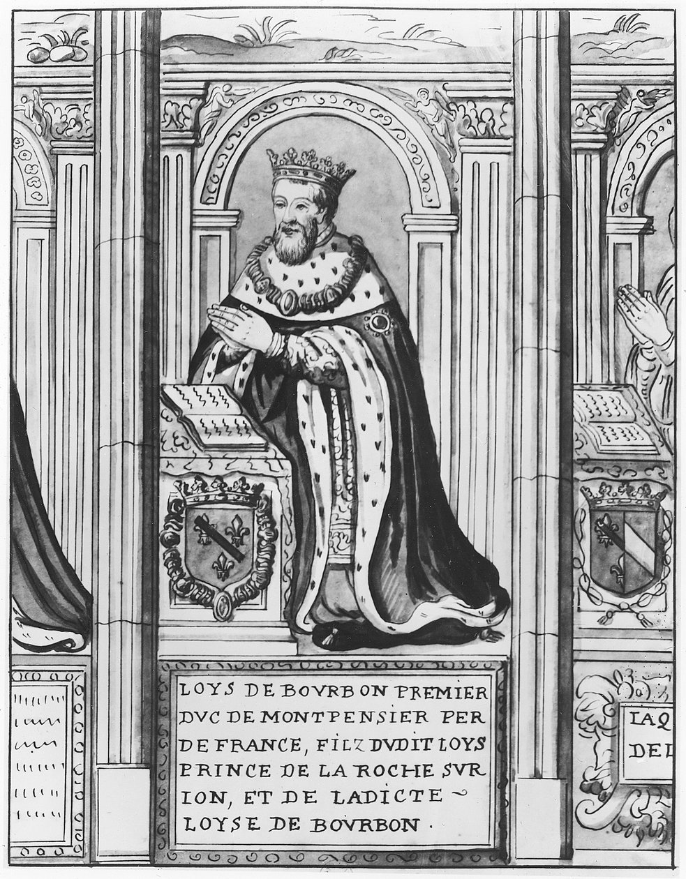 Louis II de Bourbon, Duc de Montpensier - French School
