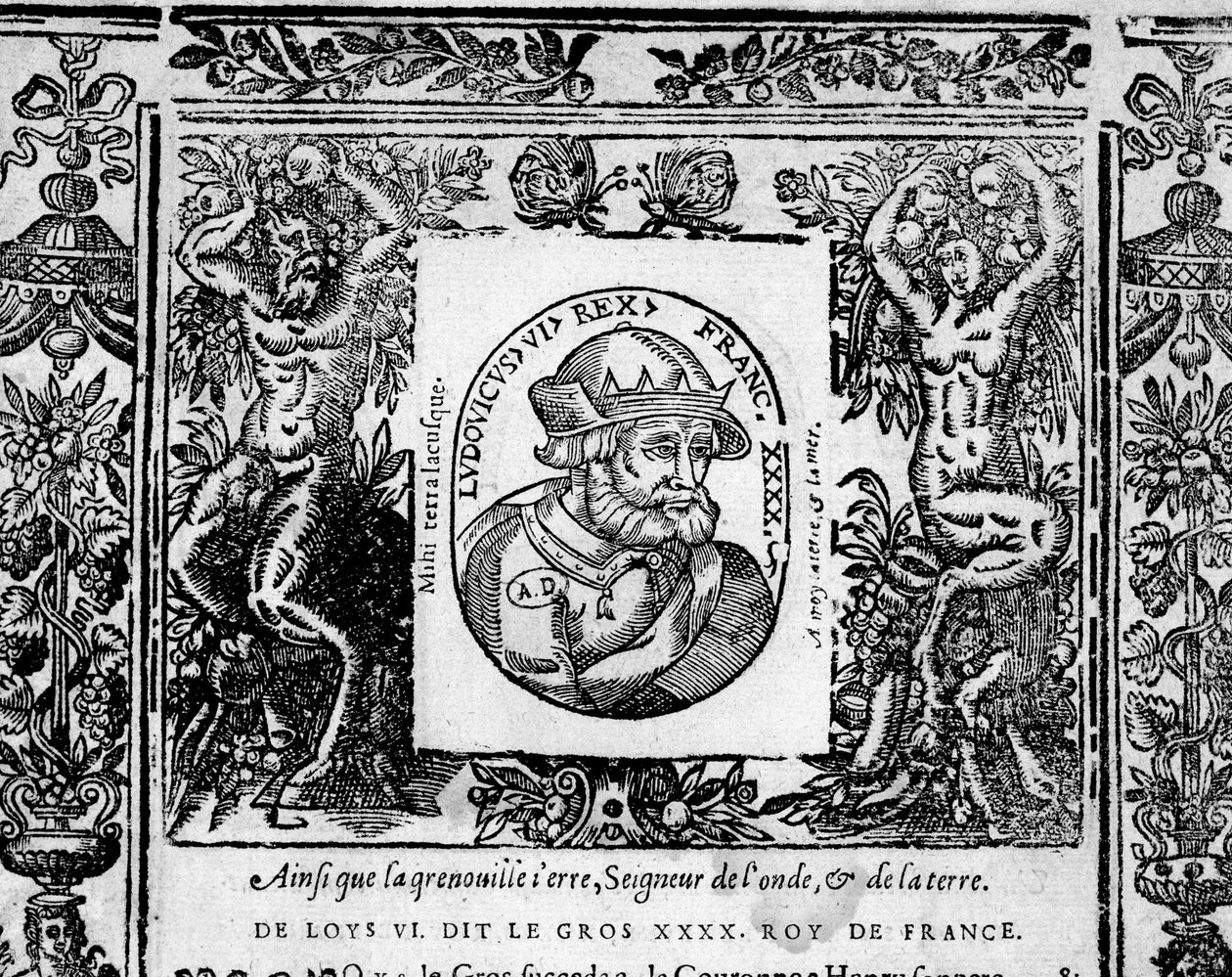 Louis VI Le Gros - dans « Portraits des rois de France » - French School