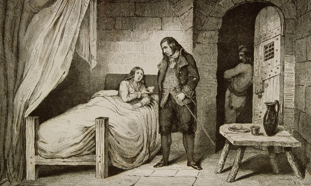 Louis XVII (1785-95) malade et emprisonné, de 