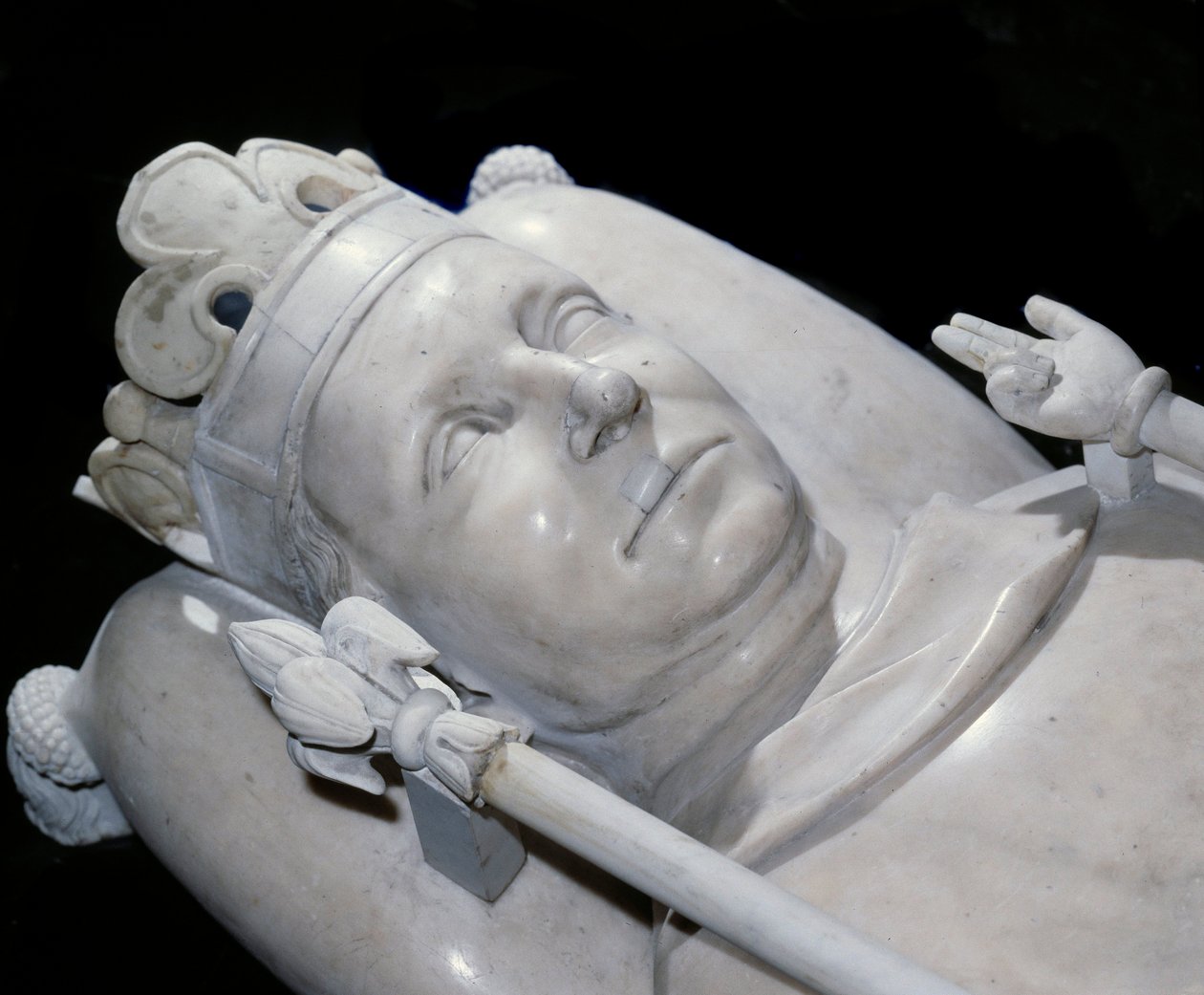 Gisant du roi Charles VI (1368-1422) Basilique de Saint-Denis, Saint-Denis - French School