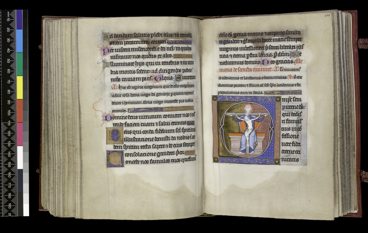 MS 300 f.197v-198r, Suffrage à la Trinité, du Psautier et Heures d