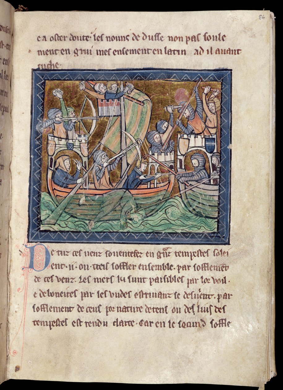Page de texte avec illumination d