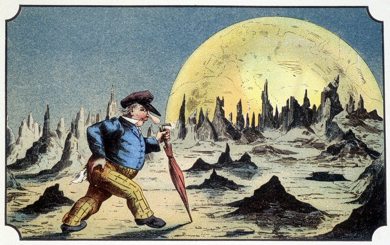 M. Baboulifiche sur la lune - dans « Voyage dans la lune » d