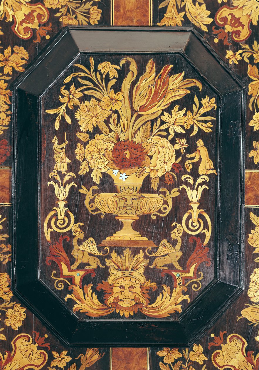Détail de marqueterie d