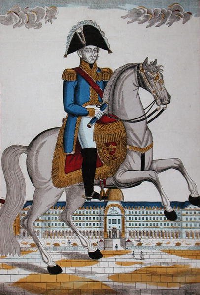 Maréchal de France en costume de parade (lithographie en couleur) - French School