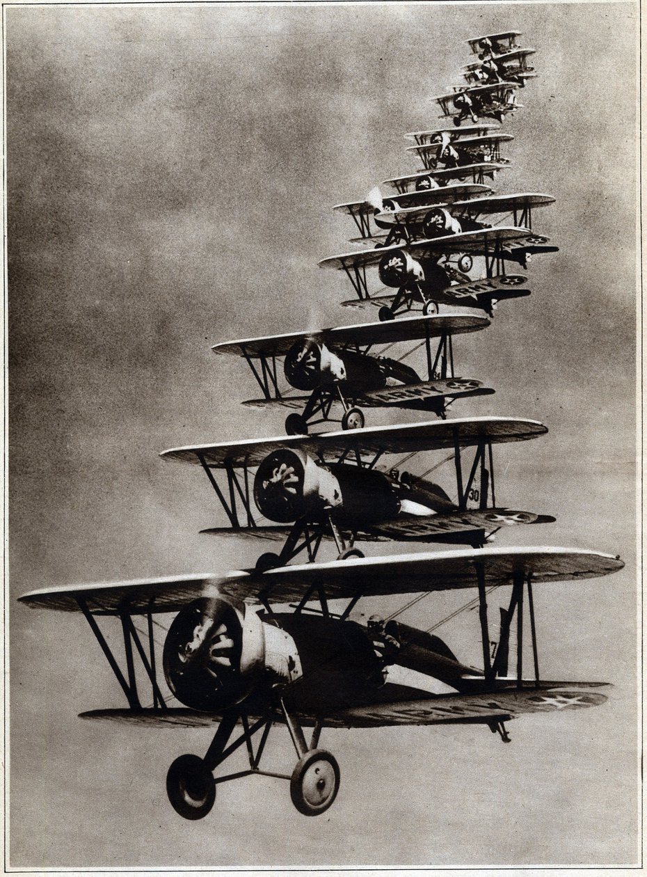 Aviation militaire : une escadrille américaine lors d